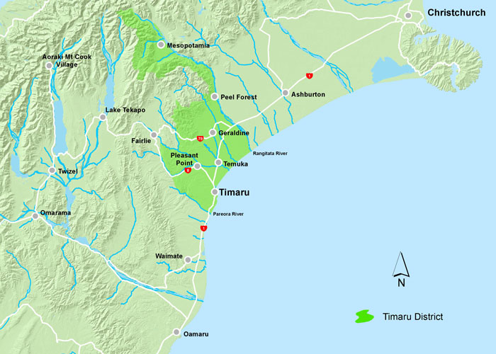 Timaru District Map V2
